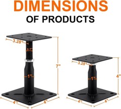 Robust Adjustable Support Jack for Decks and Floors – 4400lb Capacity