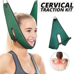 Cervical Neck Traction Device Neck Stretcher Pain Relief Over the Door Braces