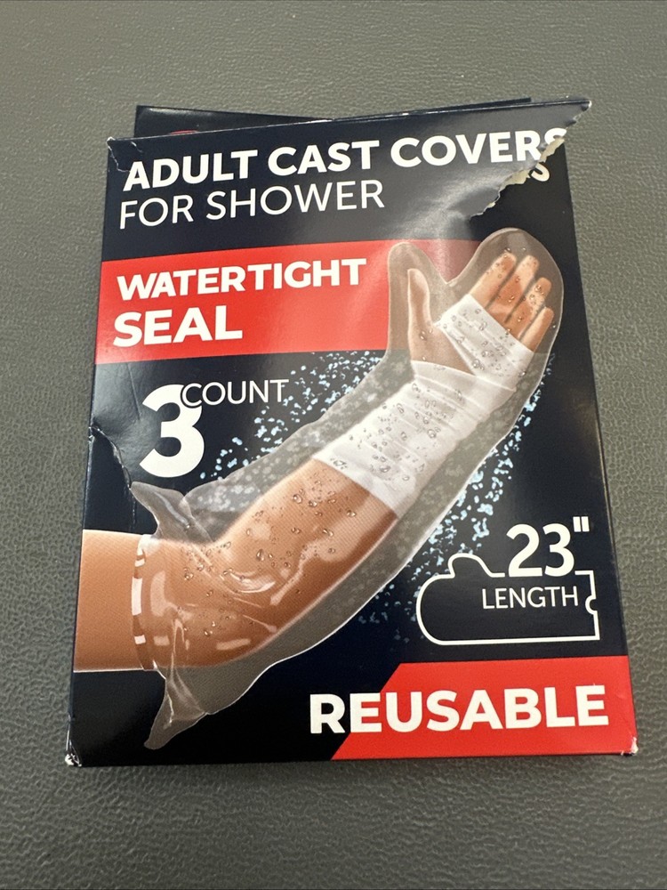 NEW Adult Cast Covers for Shower – Waterproof Seal – 23″ Length – 2 Remain