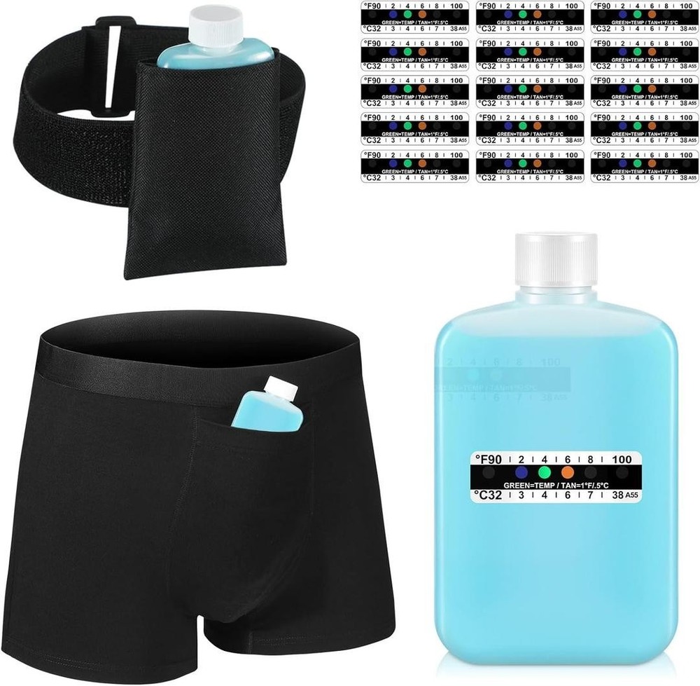 Cuffbow 19 Pcs Urine Test Complete Kit Include 1 Urine Bottle 15 Temperature S