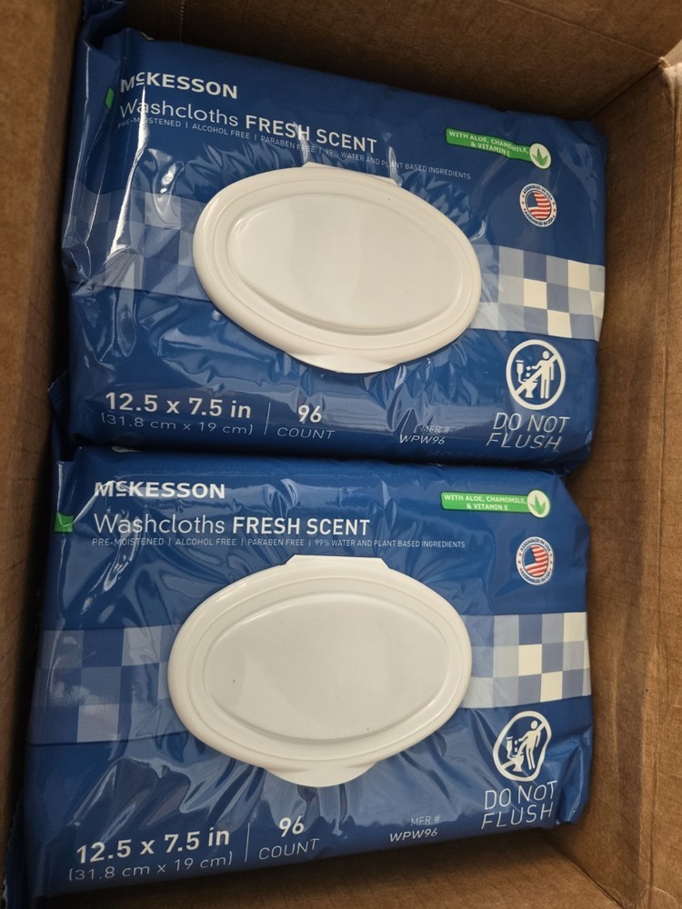 McKesson Personal Cleansing Wipe 7.5 x 12.5″ WPW96 1 Pack 96 Wipes