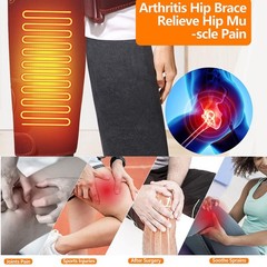 Electric Massager 3 Modes Heated Hip Brace Vibration Thigh Brace Support Adult