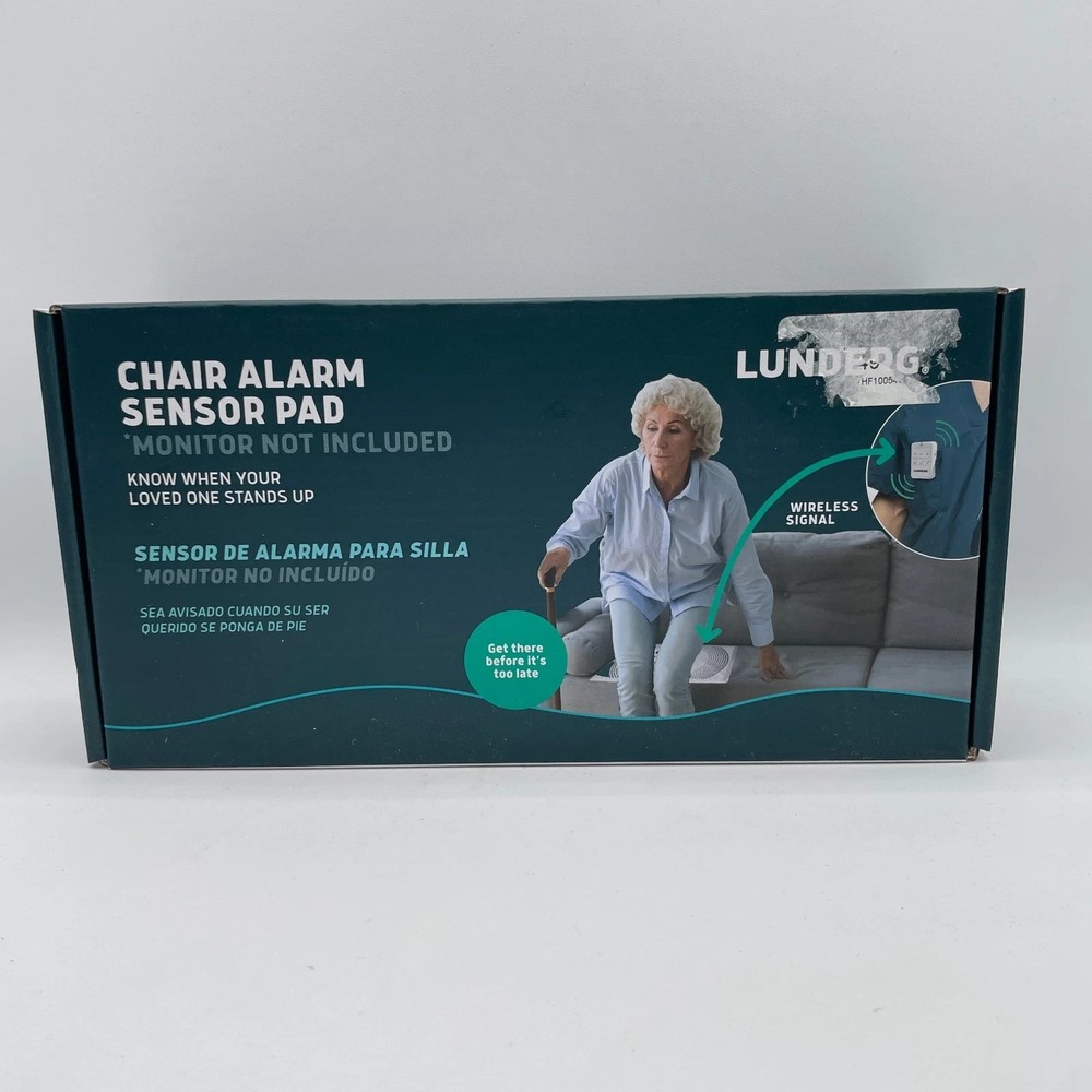 Lunderg Chair Alarm Sensor Pad Wireless Fall Prevention Early Alert for Elderly