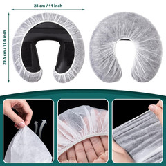 Noverlife 100PCS Disposable Fitted Face Cradle Covers, Non-Woven Ultra Soft Mass