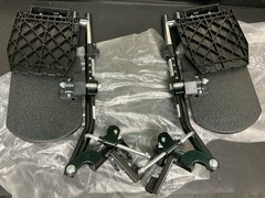 Invacare T94HEP Painted Hemi Legrest with Foot Plate and Calf Pad