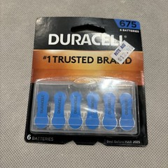 Duracell Hearing Aid Batteries Size 675 (Blue) 6  – Exp 6/25