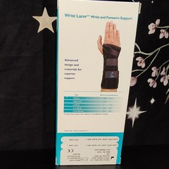 Med Spec Wrist Lacer Wrist/Forearm Support Brace Black Medium 10.5″