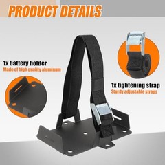 Small Battery Tray with Adjustable Strap – Fits 12V-6V / 6AH 7AH 8AH 9AH 12AH