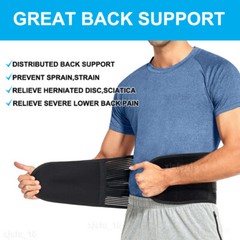 Back Braces for Lower Back Pain Relief with 6 Stays Breathable Back Support Belt