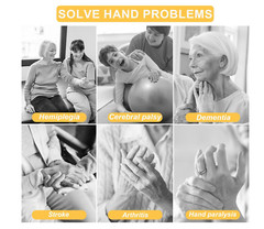 Upgraded Hand Function Rehabilitation Robot Gloves for Stroke (Left Hand Sz S)