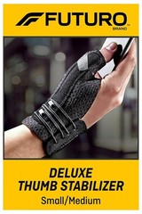 Futuro Deluxe Thumb Stabilizer and Support Left or Right Hand Small/Medium Black
