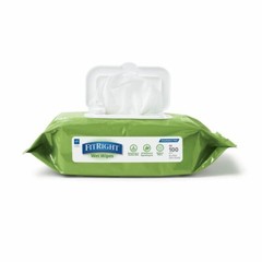 400ct Medline FitRight Aloe Personal Wipes Unscented w/Flip Top 400Ct MSC263954H