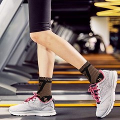 Copper Ankle Brace Support Compression Sleeve Socks Foot Fasciitis Pain Relief