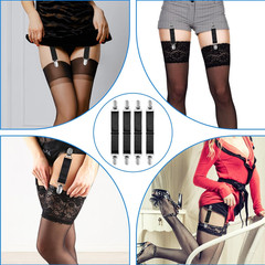4 Pcs Adjustable Elastic Boot Straps Pant Leg Straps Elastic Adjustable Cowboy B