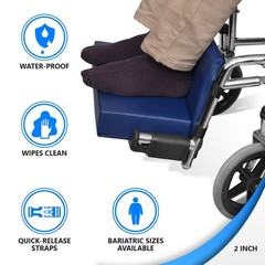 NYOrtho Wheelchair Foot-Rest Extender Elevating Pad – Leg Cushion Protector | Se