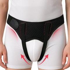 Dr. Arthritis Inguinal Hernia Support Belt for Men & Women – BLACK – MEDIUM