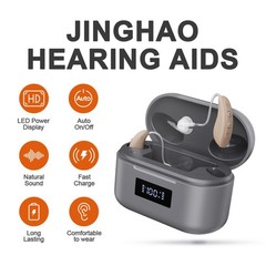 JINGHAO Digital Hearing Aid Auto On/off Hearing Amplifier 20 Working Time US
