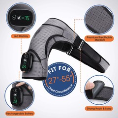 Electric Heating Shoulder Massage Belt Back Shoulder Brace Shoulder Support Adju