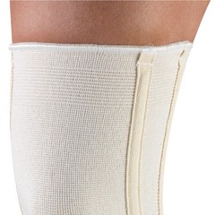 CHAMPION Knee Brace Flexible Stays Knit Elastic, Medium (Pack of 1), White