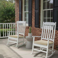 Outdoor Chair Cushions, Water-Resistant & 19″ x 4 Pack, Natural