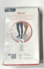 Jobst Relief CT 15-20 Compression THIGH High Stockings Black X-Large, NEW