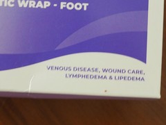 Sigvaris Compreboot Inelastic Foot Wrap 30-40mmHg Black Med/Large 1803 BTL