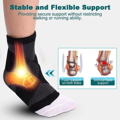 Ankle Support Brace Compression Sleeve Plantar Fasciitis Pain Relief Foot Sleeve