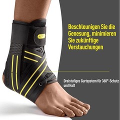Adjustable Lace-Up Ankle Support for Women Men with Removable Strap for Ankle