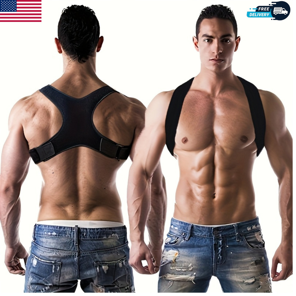 Adjustable Posture Corrector Back Shoulder Support Brace Upper Back Straightener