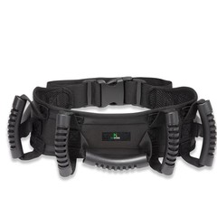 MKEFMEI Gait Belt Transfer with Handles, Medical Safety 7-Handles, Black