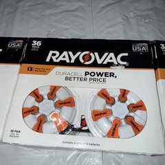 3 NIB Rayovac Duracell Power 36 Pack Size 13 Hearing Aid Batteries Use By 9/2027