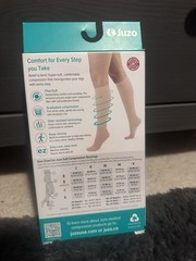 Juzo 2001 Soft 20-30 Closed Toe Knee High Compression Stockings w/Silicone Band