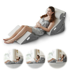 Ganaver 4Pcs Orthopedic Bed Wedge Pillow Set Post Surgery Relaxing Back