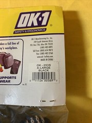 Ok-1 Ok-250S-2X Back Support,Open Mesh,Black XL