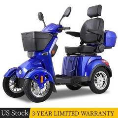 Heavy Duty 4-Wheel Electric Mobility Scooter for Adult Senior 800W 31Miles 15mph