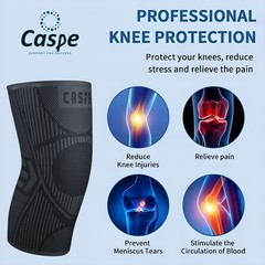 2-Pack Knee Sleeve Compression Brace Support Sport Joint Pain Arthritis Relief