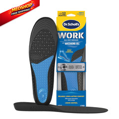 Dr. Scholl’s Work All-Day Superior Comfort Insoles 1 Pair (Pack of 2), Black