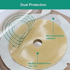 20PCS Urostomy Bags,One-Piece Drainable Pouches with Measure Card for Ileosto…