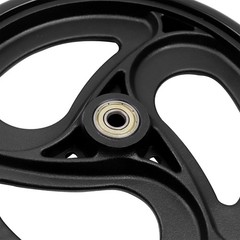 Wealrit 2 Pcs Solid 8 Inch Replacement Wheels for Wheelchairs, 8 Inch, Black