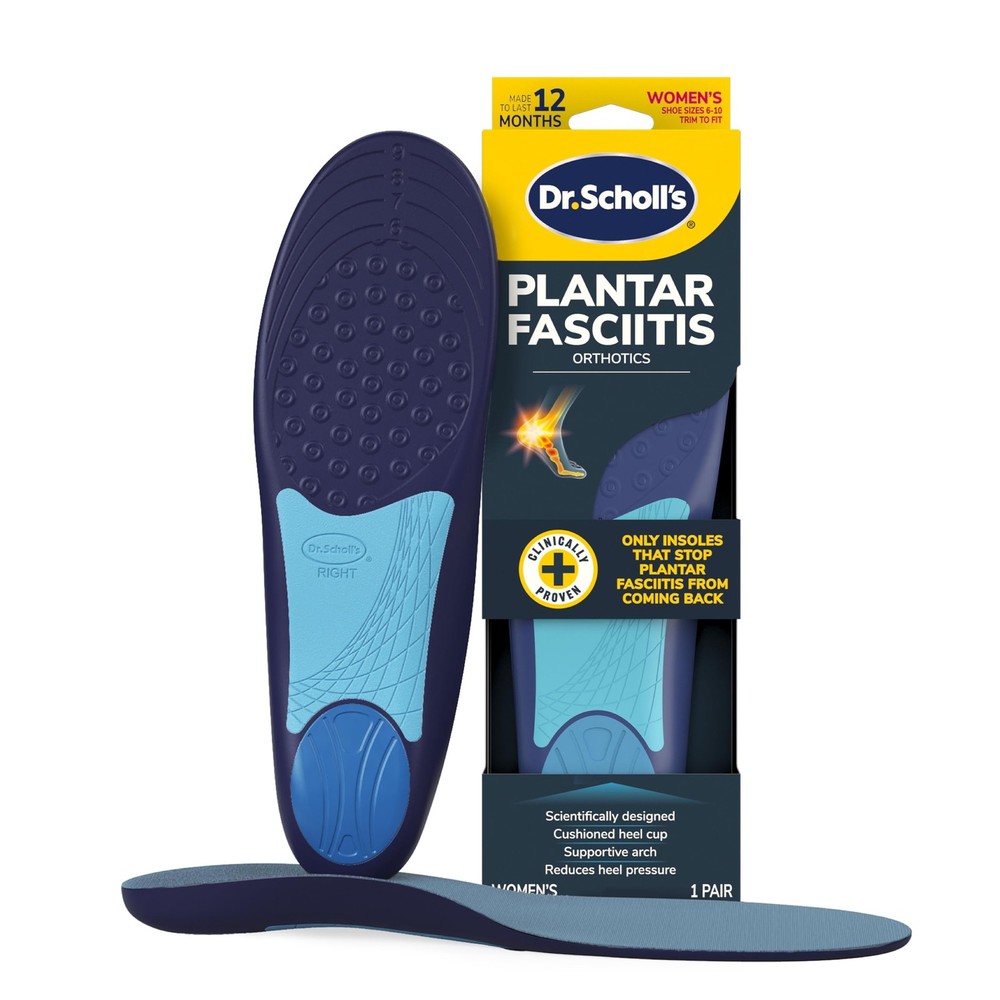 Dr. Scholl’s Plantar Fasciitis Relief Orthotic 1 Pair (Pack of 1), Blue