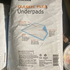 McKesson Classic Plus Underpads 23×36 Light Absorbency Odor Control UPLT2336