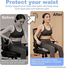 Durable Ergonomic Seat Cushion for Pain Relief – Perfect for Office or Travel