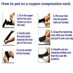 Lot 20-30mmHg Copper Compression Socks Sport Socks Support Recover Men Women US