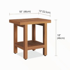 Aquateak The Original 18 Spa Teak Shower Bench Shelf 340