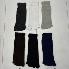 Bencailor 6-Pairs Toe Socks Compression Tube Socks One Size Fits Most