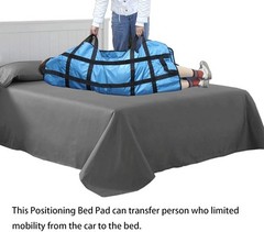 Positioning Bed Pad with Handles 48″ X 40″ 48×40 Inch (Pack of 1), Blue