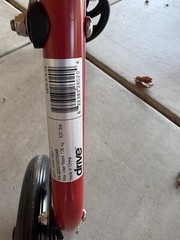 Drive Medical Adjustable Height Rollator with 6 Inches Wheels – Red (RTL10261RD)