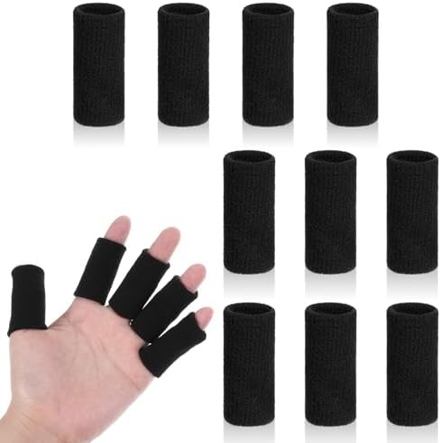 10 Pcs Finger Sleeves Protectors, Sport Finger Splints Elastic Thumb Splint Brac