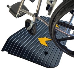 Rubber Threshold Ramp for Doorways Heavy Duty 10cm 4″ Rise Wheelchair Ramp, 1…
