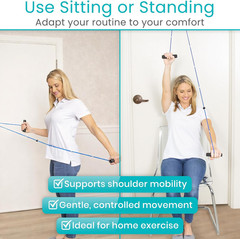 Vive Shoulder Pulley for Physical Therapy – Rotator Cuff Pain Pulley System – ov